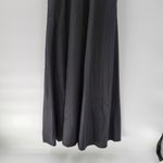 Alfred Sung Maxi Dress Womens 8 Black Ballet Top Taffeta Skirt V-Neck 3/4 Sleeve Photo 14