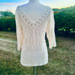 Adiva off white crochet knit shirt Photo 7