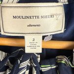 Moulinette Soeurs Anthropologie Moulinette‎ Soeurs Ellipses Mini Dress Navy /Cream / Green Size 2 Photo 7