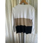 Blair Boutique NWT Giraffe Novelty Chunky Stripe Color Block Button Up Cardigan Photo 2