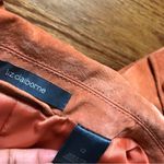 Liz Claiborne Orange/coral Suede Leather Jacket Photo 5
