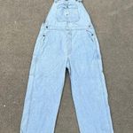 Lee Vintage 90s  riveted dungarees light wash denim overalls XL Photo 0