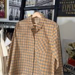 Burberry  London England Classic Vintage Check Button Up Shirt Womens 14 EUC Photo 1
