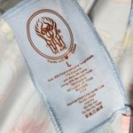 HAH All Tied Up Short Sleeve Floral Print Swim Top in Kyoto French Blue Size L Photo 6