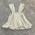 BaeVely tan cropped flowy tank top Sz L Size L Photo 1