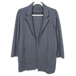 J.Crew  Dark Grey Sophie Open Front Sweater Blazer Merino Wool Women's XS Photo 1