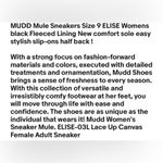 Mudd Mule Sneakers Size 9 ELISE Womens Black Fleeced Lining New Photo 7