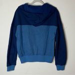 Hoka Utility Wool Blend Hoodie Pullover Blue Colorblock Sweatshirt Sweater NWOT Photo 2