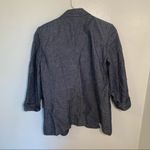 DKNY Cuffed Rolled Sleeve Blazer Chambray Blue Photo 8