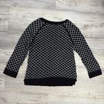 Philosophy  Black and White Diamond Print Knit 3/4 Sleeve Women's Sweater Size S Photo 5