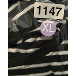 Old Navy  Women XL Stripes Drop Shoulder Sleeve Black‎ Shirt Casual Monochrome Photo 7