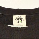 Free People We The Free Black Slub Exposed Hem Crewneck Sweater Top Size XS Photo 2