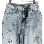 Wild Fable 90's Relaxed Straight Jean high rise all over Floral Print sz 0 28/30 Photo 4