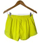 Lululemon  Hotty Hot Running‎ Shorts II Size 8 Neon Yellow Highlight Women Photo 8