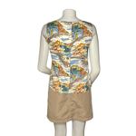 BODEN Tropical Print Sleeveless Top Shift Shirt Button Back Womens Size 6 Photo 1