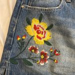 Blu Pepper 206 NWT  Distressed Flower Patched Jean Shorts Size Large Photo 1
