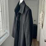 United Colors Of Benetton Tweed Wool Blend Coat Dark Gray Black EU 44 / US XXS Photo 1