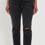 American Eagle  High Rise Stretch Distressed Jeans in Black Size 18 Photo 1