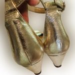 Ann Taylor  gold metallic wedge sandals 7 1/2M Photo 5