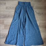 Anthropologie  Daily Practice The Aster Pants Wide Leg Gauzy Blue Small Photo 2