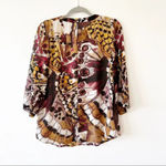 Calvin Klein  Muted Earth Tones‎ Popover Tunic Sheer Size Medium Photo 1