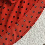 Merona Patterned Shirt Dress Orange Black Gray - Sz Medium Photo 10