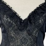 Frederick's of Hollywood Frederick’s of Hollywood Medium Lingerie Nightie Floral Lace Sheer V-Neck Black Photo 1