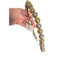 Lelet NY NWT Jasmine Beads Strand Headband in Gold/Silver Silver Photo 6