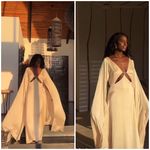 Cult Gaia 100% silk Shaine Gown in Quartz NEW Photo 9