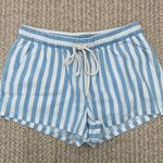 Aerie Blue Striped Shorts Photo 0