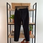 EXPRESS NWT  Columnist Low-Rise Ankle Black Woven Career Dress Pant Trouser, 00S Photo 5