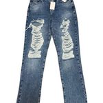 Good American NWT 
​Good Boy Distressed Straight Leg Jeans Size 4/27 Photo 2