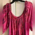 Torrid blouse cold shoulder pink long line tie at shoulders. 2X Photo 1