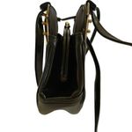 Vintage Meyers Black Leather Studded Satchel Shoulder Bag Purse Photo 5