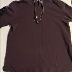 Soft Surroundings Northstar Hoodie Velvet Trim Brown Size L Photo 1