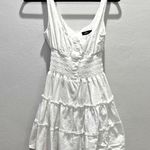 Lulu’s Fairy Your Sunny Day White Tiered Smocked Mini Dress Coquette Cottage S Photo 3