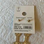 Gap : Pearl/ Gold Tone Champagne Glass Earrings- New Years Photo 11