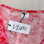 NWT VDM the label x revolve Jemma paisley printed tropical vacation swim coverup Pink Size M Photo 3