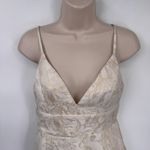 Lulus  Formal Prom‎ Mini Dress Womens Small Ivory Gold Hummingbird Print NEW Photo 1