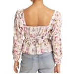 J.Crew x Flora Obscura Blouse Cinched-waist Top Kaleidoscope Floral Size 2 Photo 1