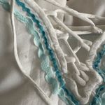 Surf Gypsy White Beach Coverup Dress Resortwear Vacation Tassels Blue Coastal Photo 7