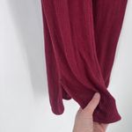 Coin 1804 Lagenlook ribbed Sleeveless Button High Lo Hem Cardigan Maroon Size XS Red Photo 5