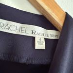 RACHEL by Rachel Roy | Navy Blue Cap Sleeve Flounce Skirt Lace Photo 4
