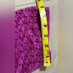 Catherines womens crochet open cardigan sweater orchid pink elbow sleeve 3X Photo 5