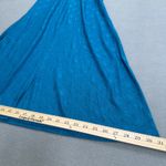 ZARA NWT  Maxi Dress S Women Aqua Geometric Print Button Front V Neck Flare Sleve Photo 4