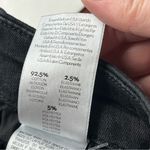 MOTHER Denim Mother High Waisted Looker Ankle Fray Guilty Flash SZ 26 Black Denim Jean *FLAW* Photo 4