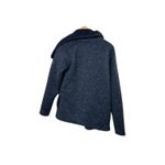 Columbia  Open Drape Sweater Navy Blue Sherpa Lined Thick & Warm Size Small Photo 4