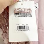 Mac Duggal  94117 Vintage Lilac Floral Appliqué Beaded Cocktail Sheath Dress 16 Photo 8