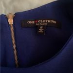 One Clothing Womens Solid Royal Blue Mini Dress S Small Bust 34” Length 33” Photo 4