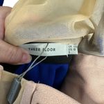 Three Floor Revolve West End Cobalt Blue and Rose Nude Dress NWT Photo 2